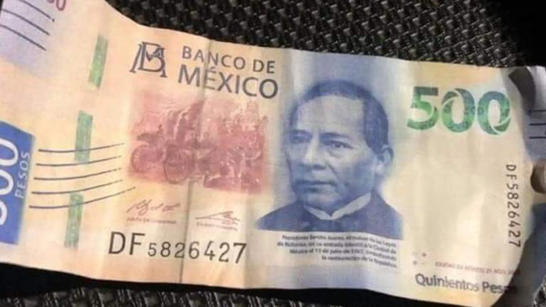 Billete Falso de 500 acapulco